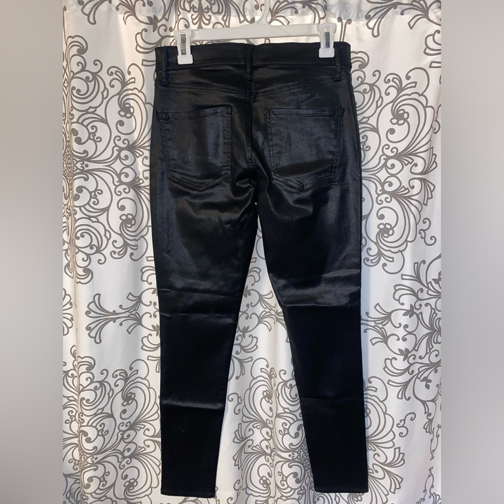 Express black coated skinny mid rise jeans - Picture 3 of 3